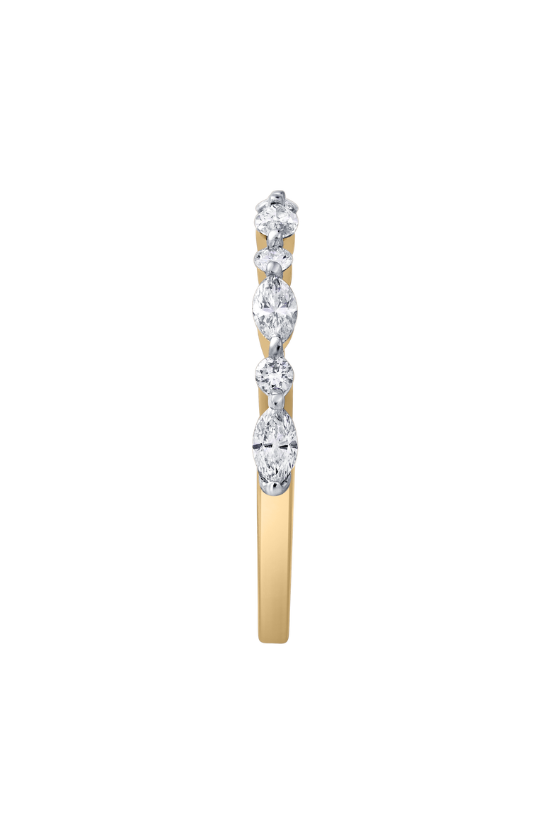 Mariah 0.5 Ct Marquise Lab Grown Diamond Band, Alternate, color, 14K Yellow Gold