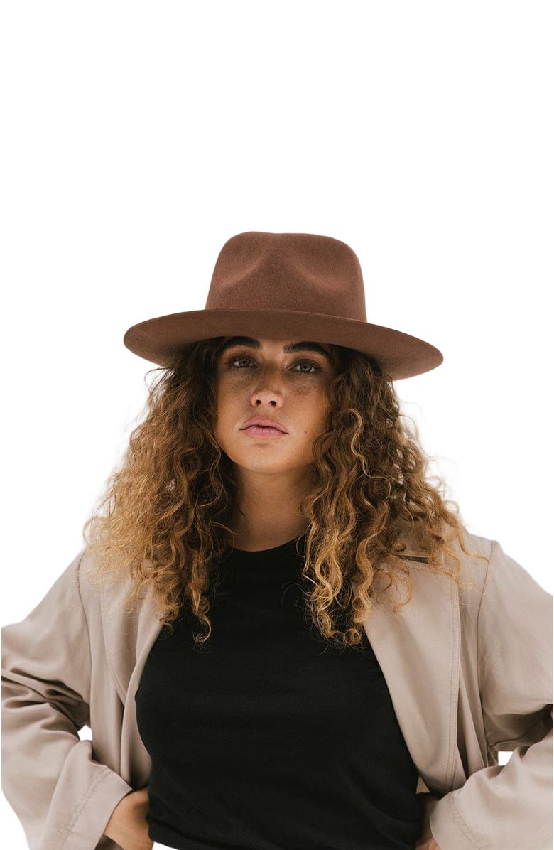 Gigi Pip Zephyr Rancher Hat, Alternate, color, Dark Oak