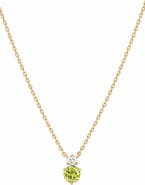 Bearfruit Jewelry 14k Gold Plated Deux Birthstone Necklace Personalized Trendy Gift Idea