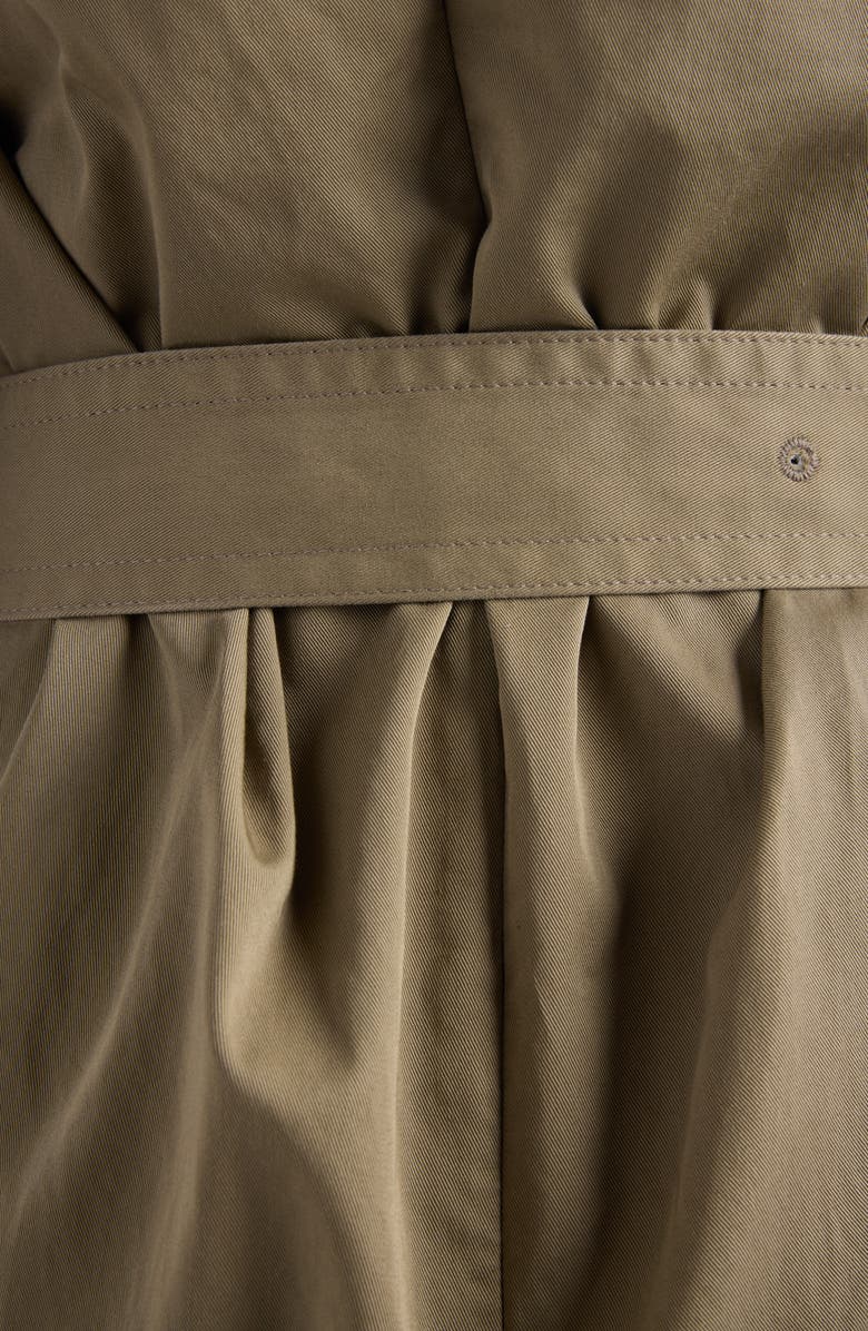 Cotton Twill Halter Trench Dress
