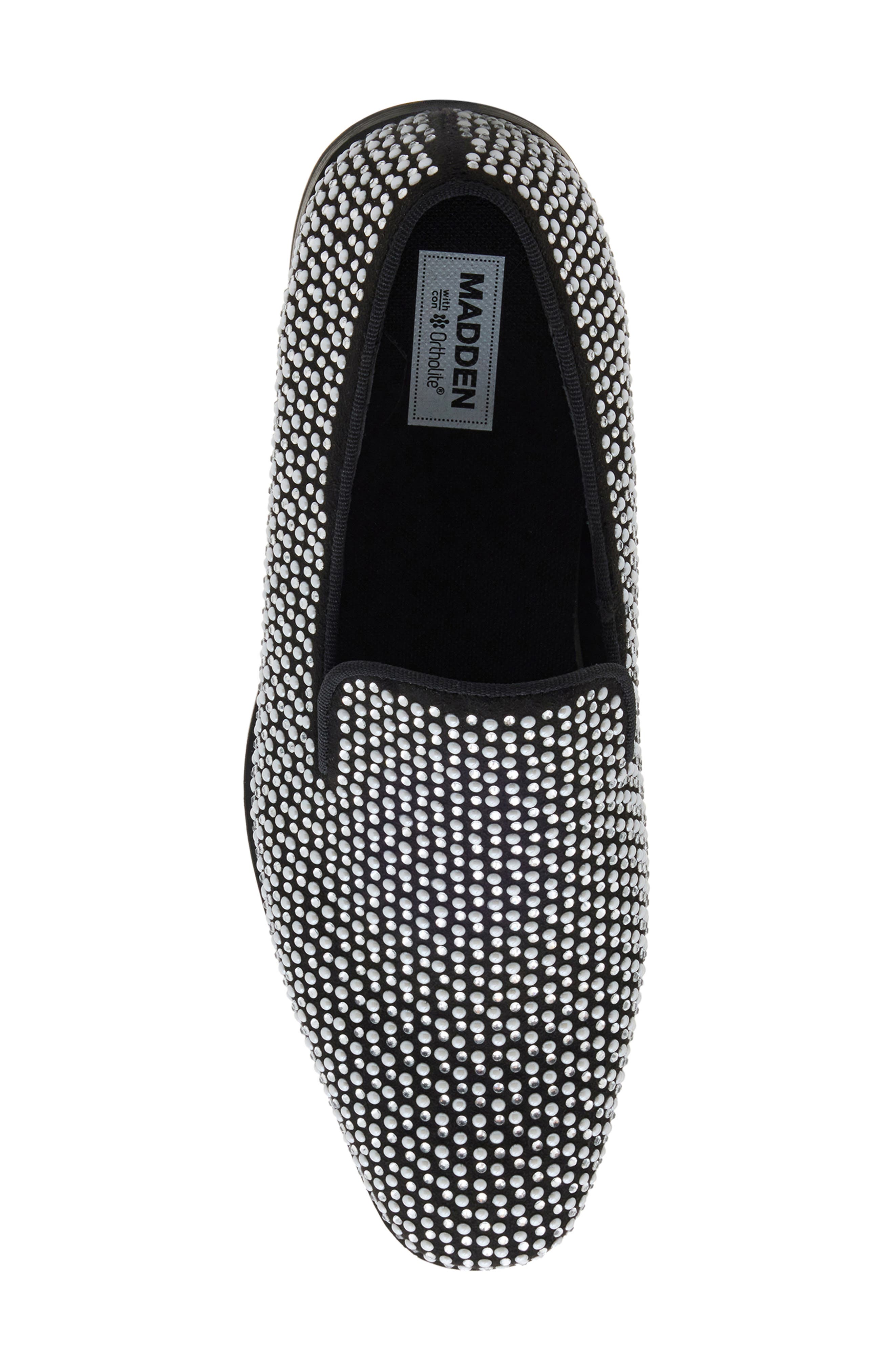 MADDEN Skylar Stud Venetian Loafer, Alternate, color, Black
