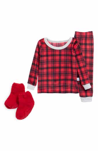 Velour Pajamas & Socks Set
