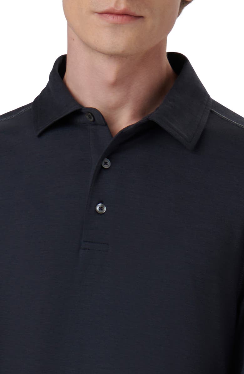 Bugatchi Long Sleeve Performance Polo, Alternate, color, 