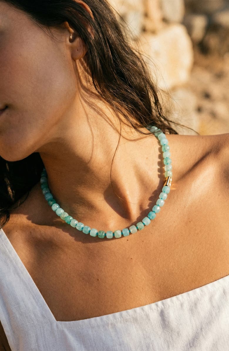 MacRae & Co. Seabreeze Beaded Necklace, Alternate, color, Blue