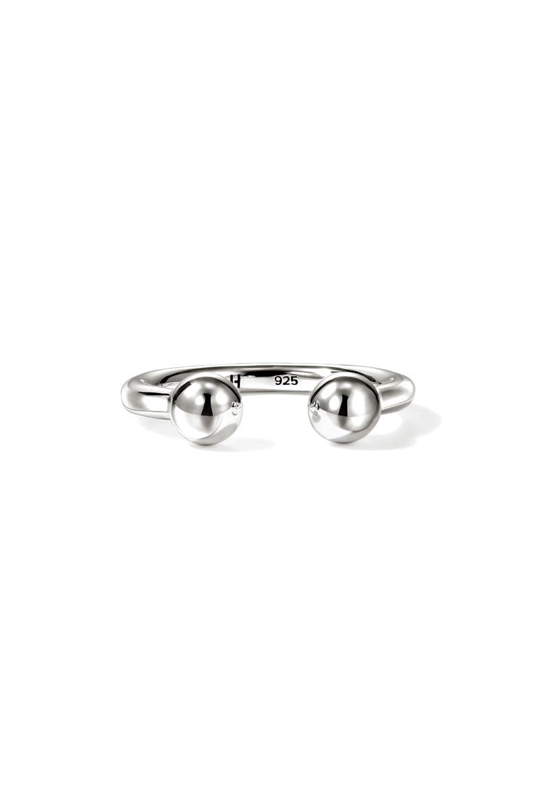 B&F x JH Screwball Open Ring, Sterling Silver, Main, color, SILVER