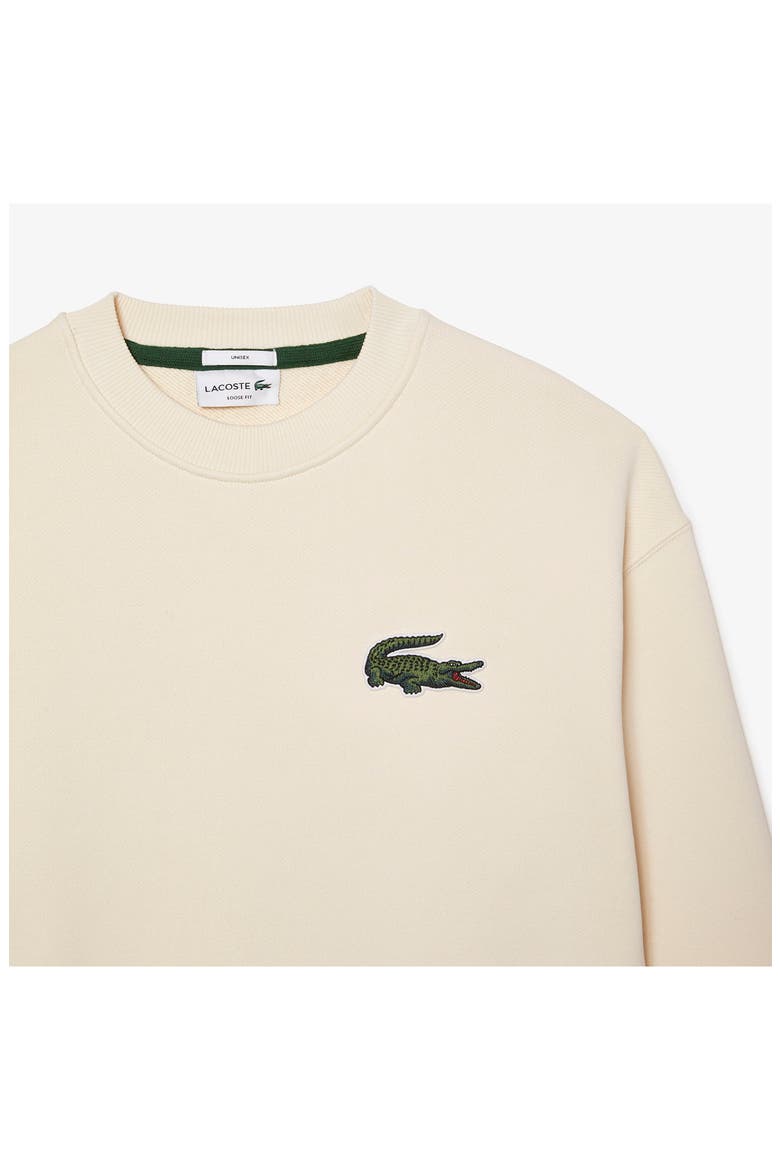 Gender Inclusive Crocodile Badge Loose Fit Crewneck Sweatshirt, Alternate, color, LAPONIE