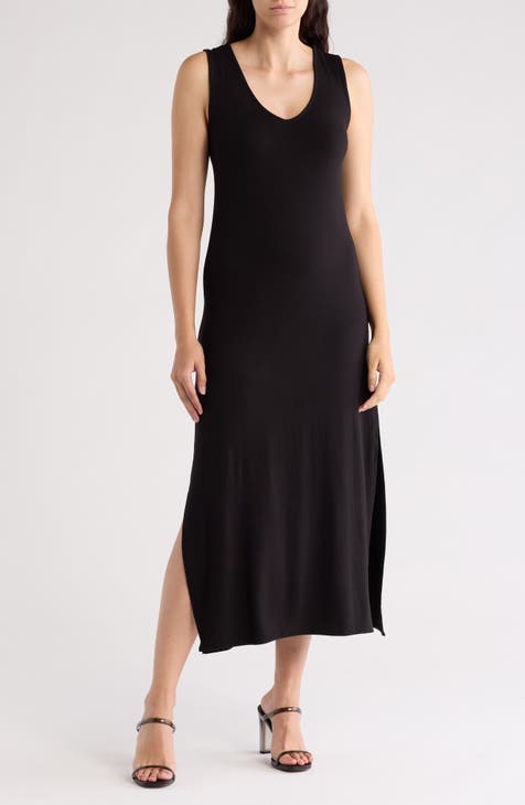 V-Neck Midi Dress