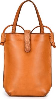 OLD TREND Wishbone Genuine Leather Structured Convertible Crossbody