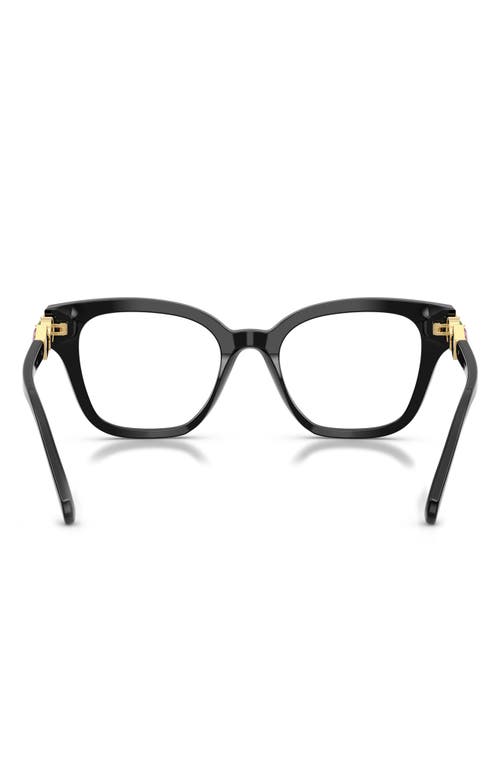 Swarovski 50mm Small Square Optical Glasses In Black