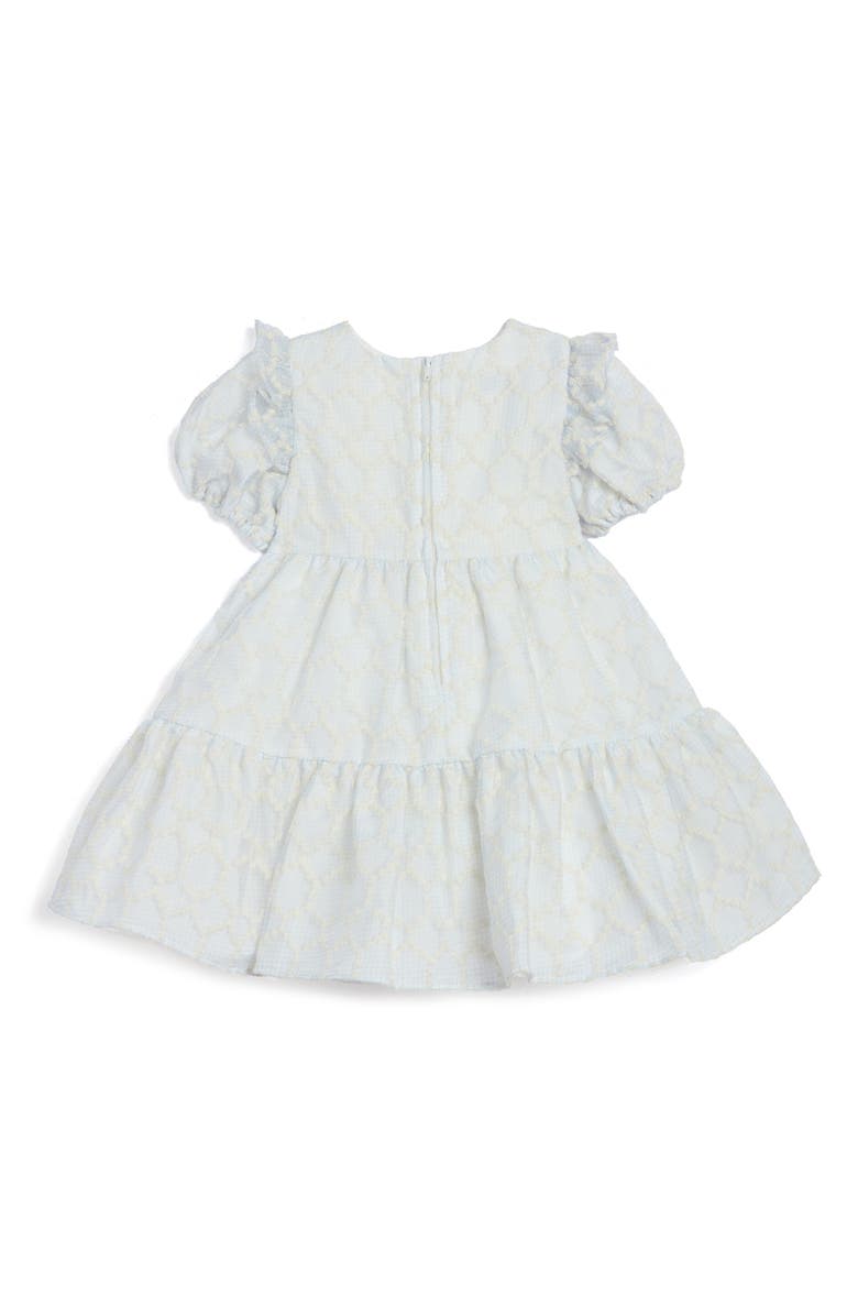 Pippa & Julie Puff Sleeve Party Dress, Alternate, color, Blue/ White