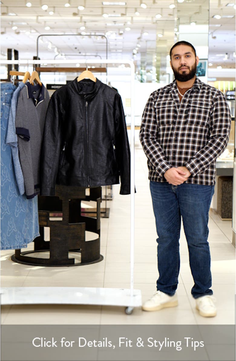 Faux Leather Zip Jacket, sales video thumbnail