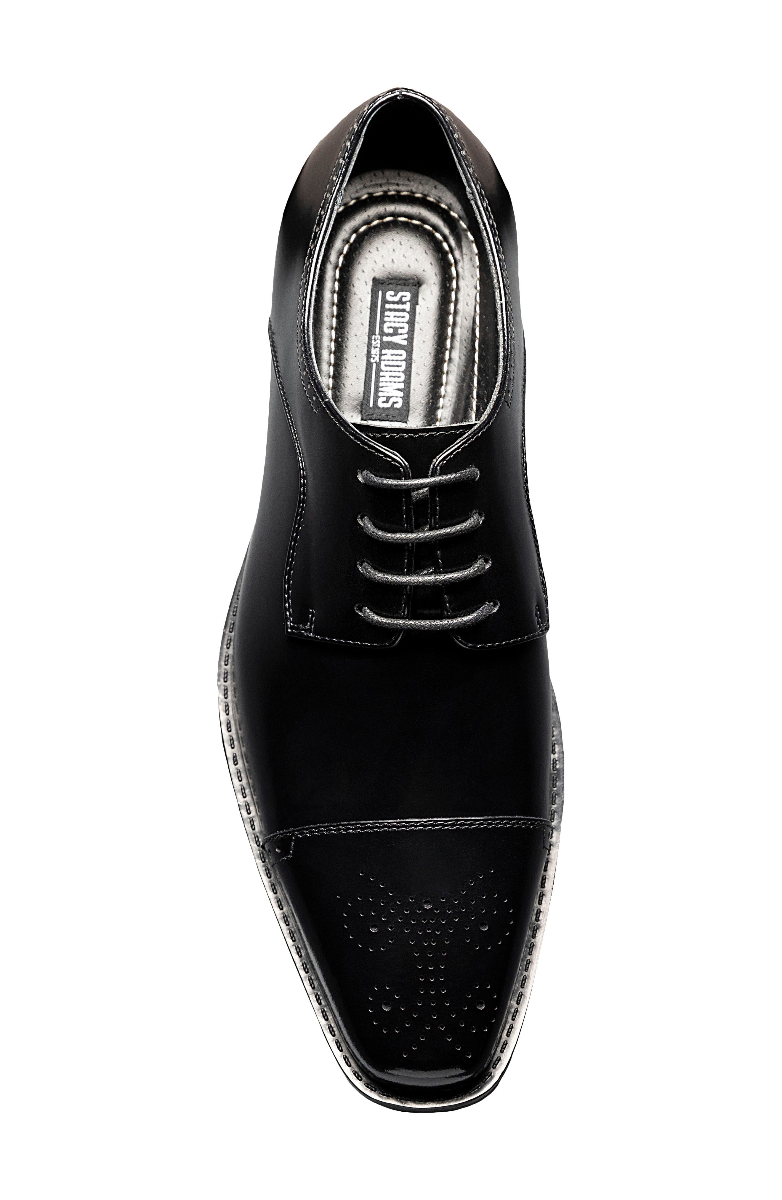 Stacy Adams Kenway Brogue Cap Toe Derby, Alternate, color, Black