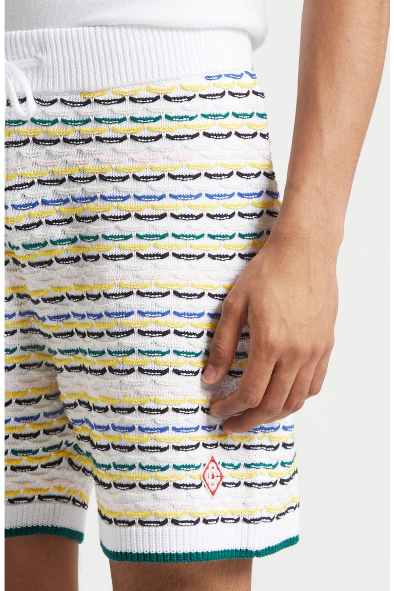 Cotton Tuck Stitch Sweater Shorts, Alternate, color, MULTI