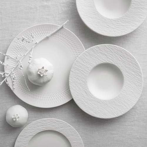 Villeroy & Boch Manufacture Rock Blanc 6 Piece Dinnerware Set For 2