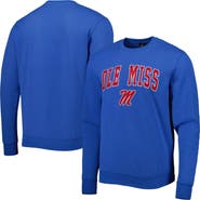 COLOSSEUM Men's Colosseum Powder Blue Ole Miss Rebels Arch & Logo Pullover Sweatshirt