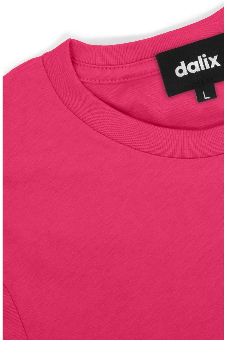 Mens Lil Heart Midweight Cotton Tee, Alternate, color, Fuchsia