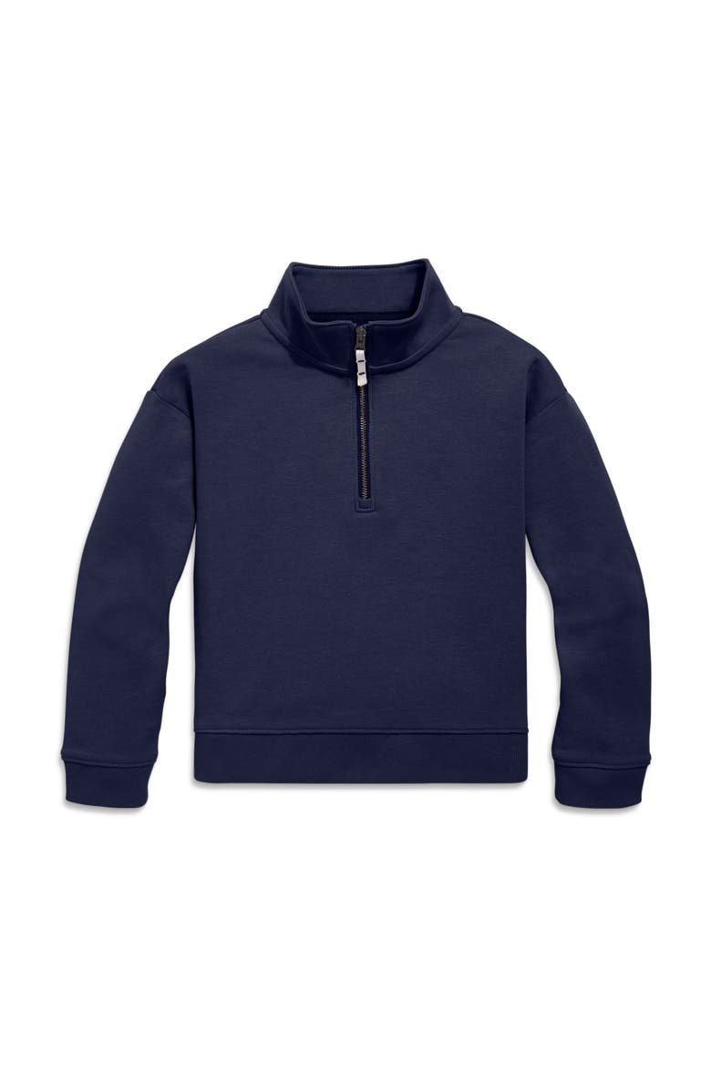 Quarter Zip Sweatshirt, Main, color, Navy