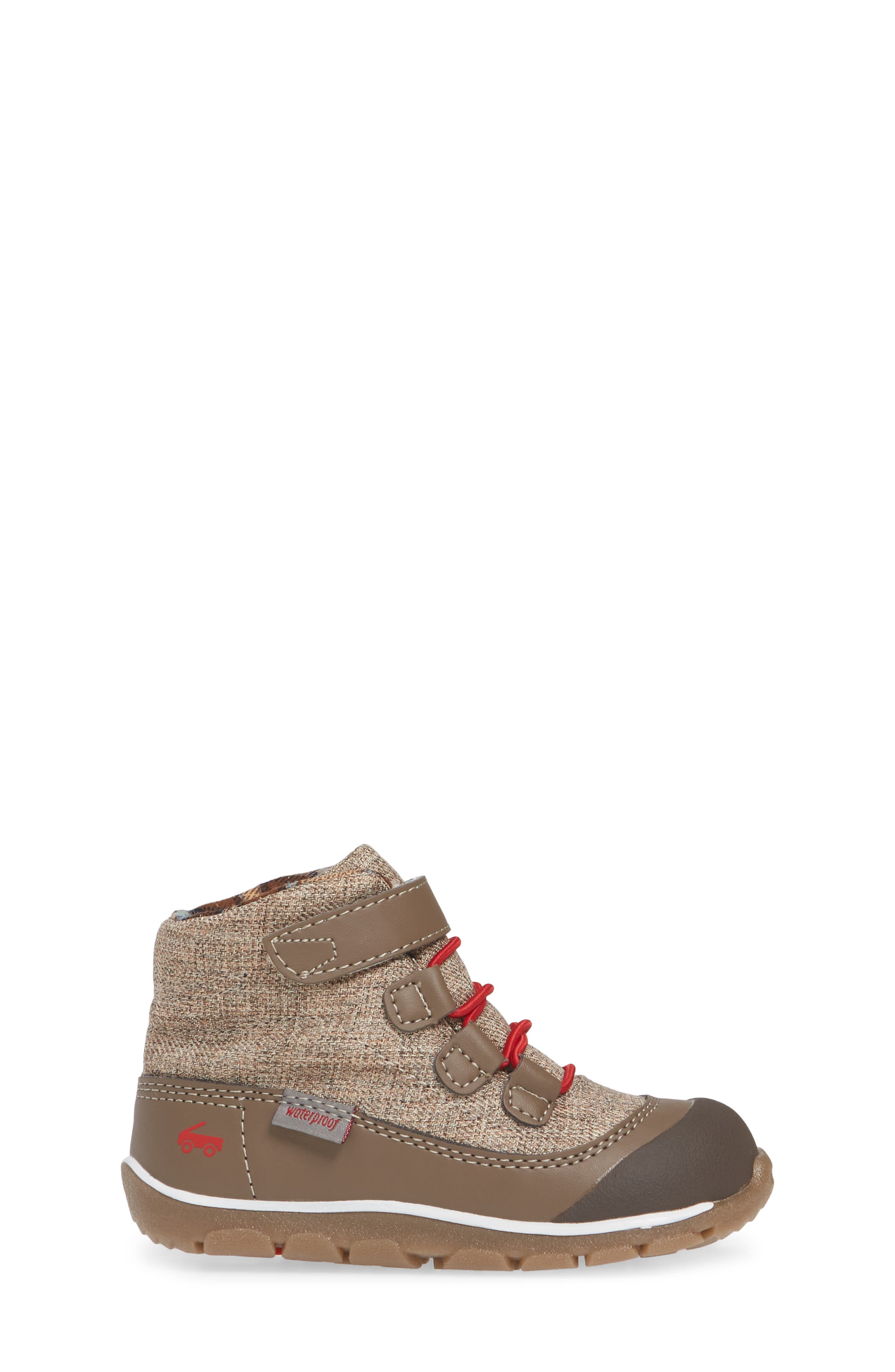 Sam Waterproof Boot, Alternate, color, BROWN/ RED