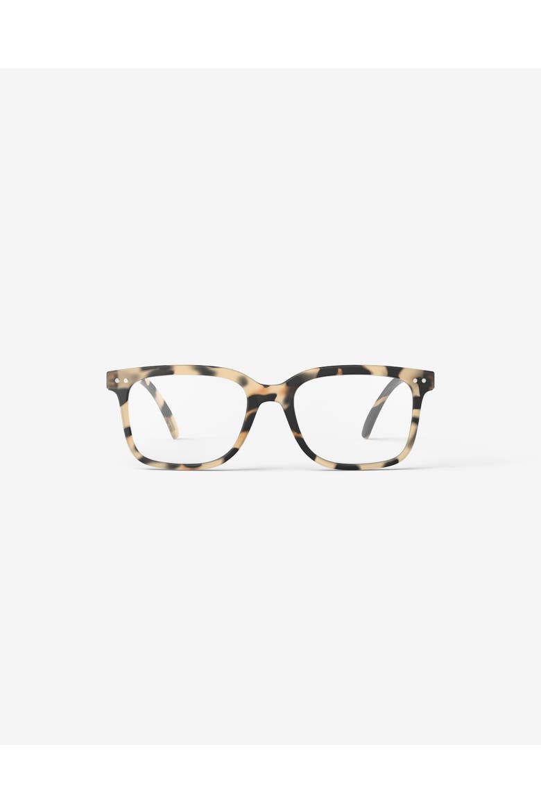 #L 54mm Rectangular Reading Glasses, Main, color, Light Tortoise
