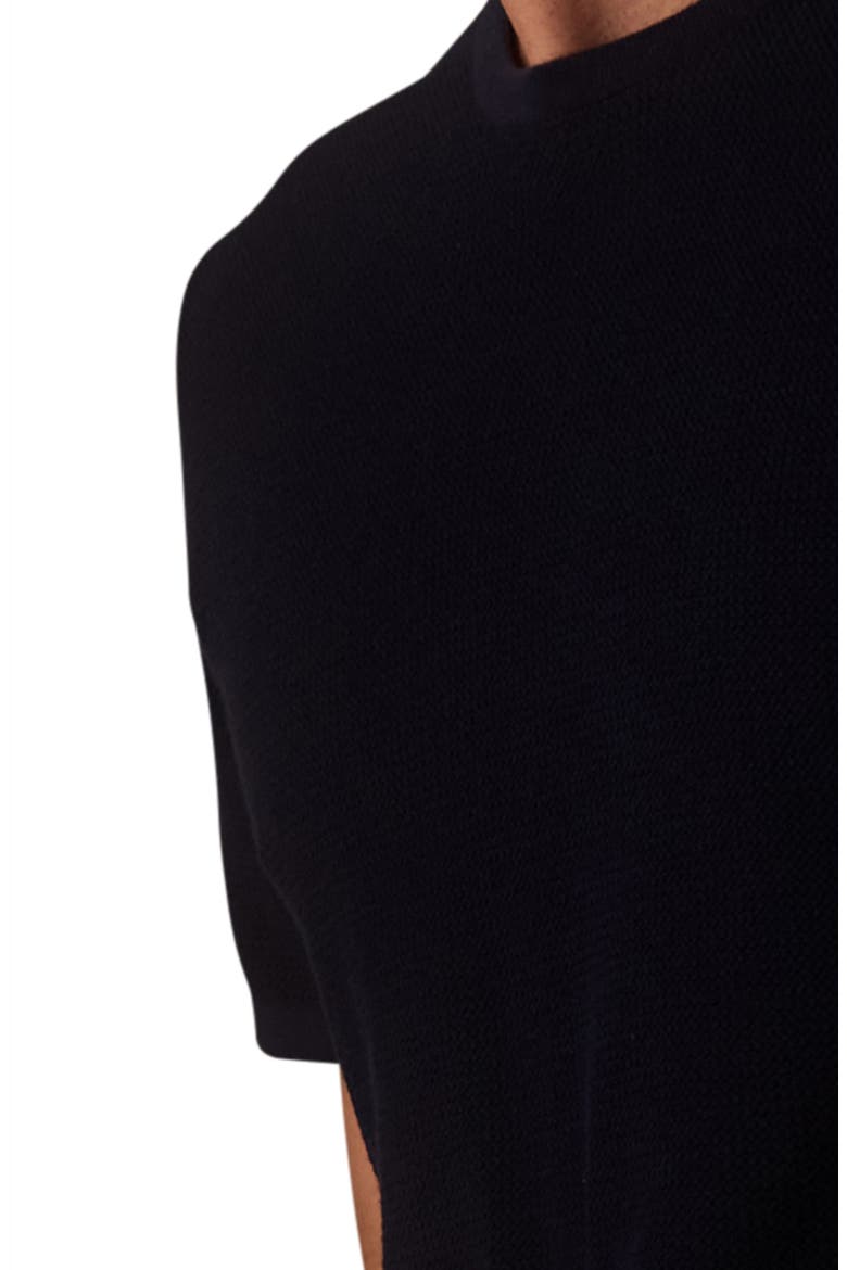 Driftknit Short Sleeve Sweater, Alternate, color, NAVY
