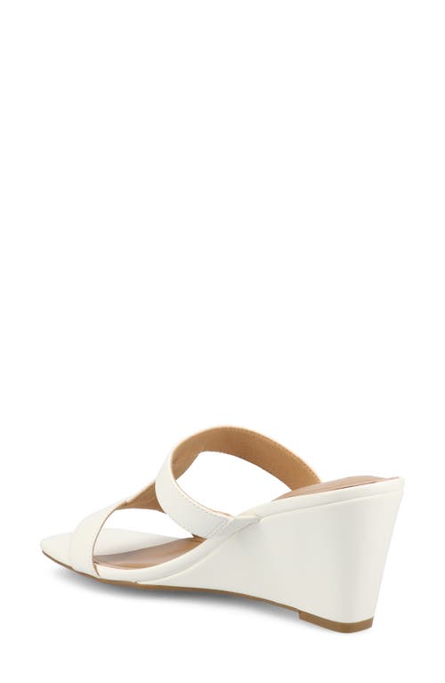 JOURNEE COLLECTION JOURNEE COLLECTION CLODIE T-STRAP WEDGE SANDAL 