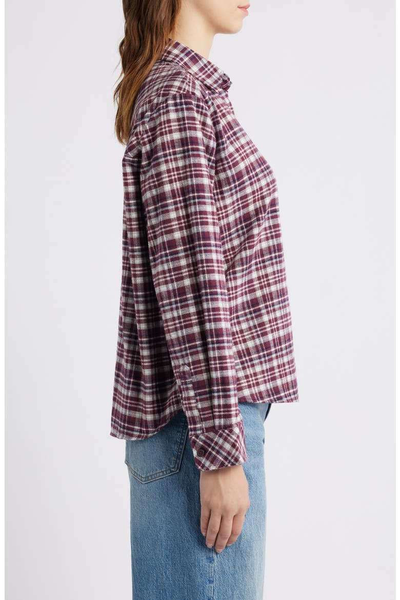 Bordeoux Check Shirt, Alternate, color, BORDEOUX CHECK