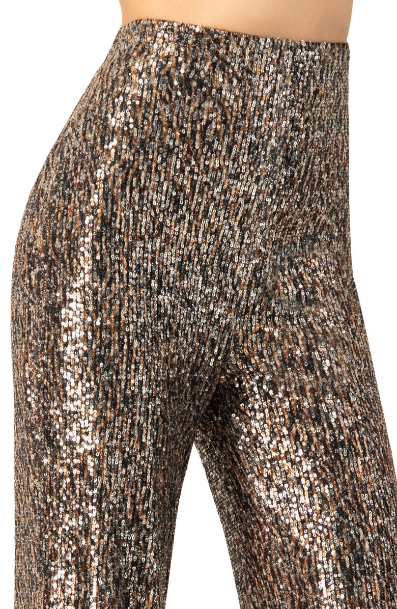 IVONNE Sequin Flared Trousers, Alternate, color, Multicolor