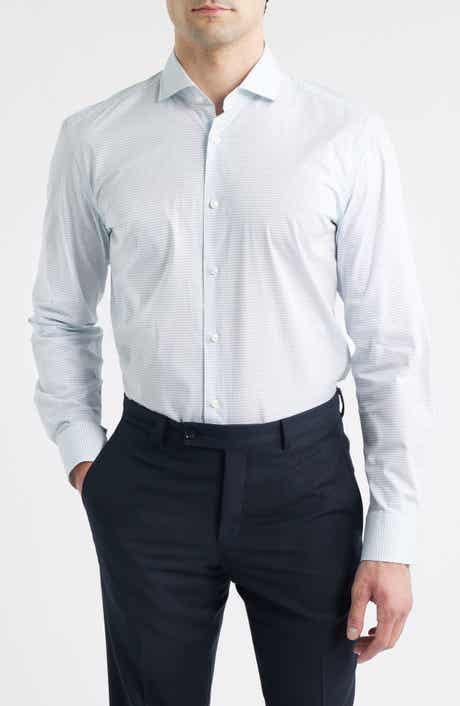 Hank Kent Slim Fit Stretch Cotton Dress Shirt
