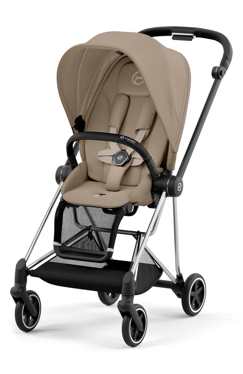 CYBEX MIOS 3 Compact Lightweight Stroller, Main, color, Cozy Beige Black