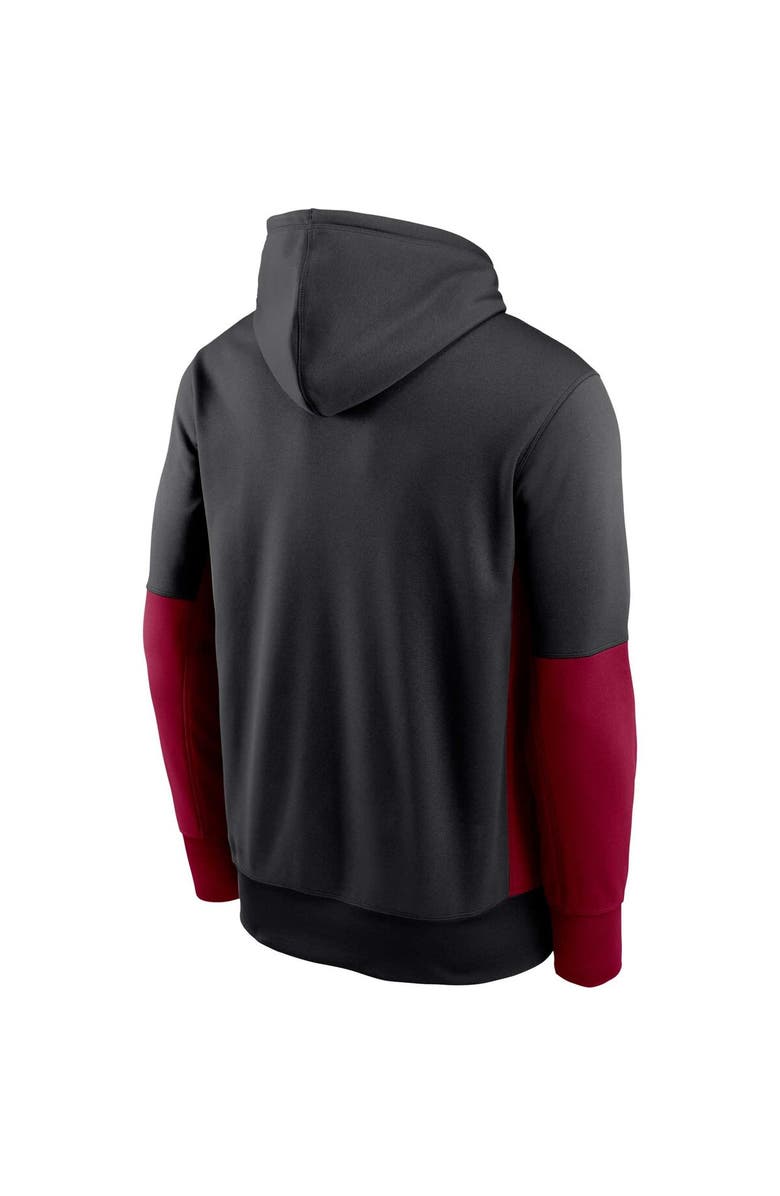 Nike Men's Nike Black Washington Commanders Color Block Fleece Performance Pullover Hoodie, Alternate, color,
