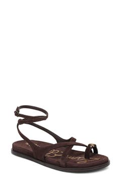 Sam Edelman Gigi Infradito Donna | Sandalo Con Cinturino E Sigillo Smaltato – Colore Black WOM Sand
