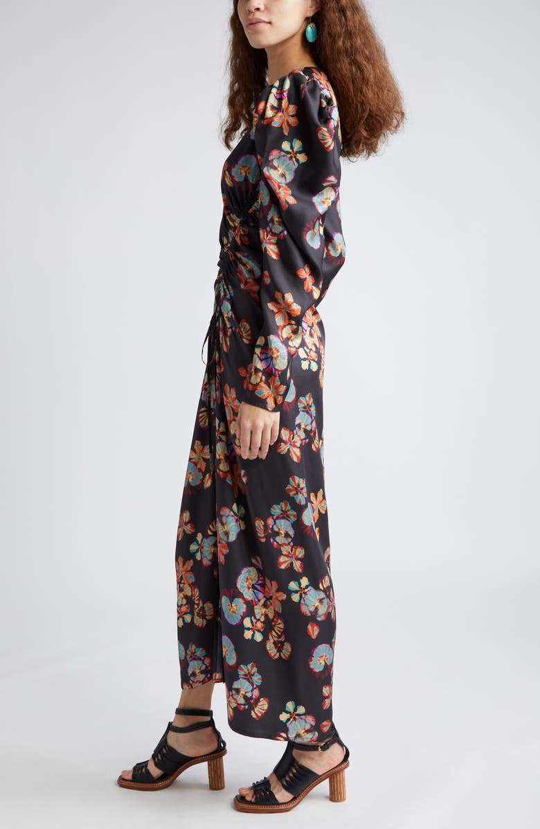 Ulla Johnson Amalie Floral Long Sleeve Silk Maxi Dress, Alternate, color,