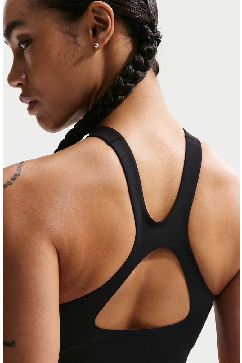 Universa Cutout Sports Bra, Alternate, color, BLACK/ ANTHRACITE