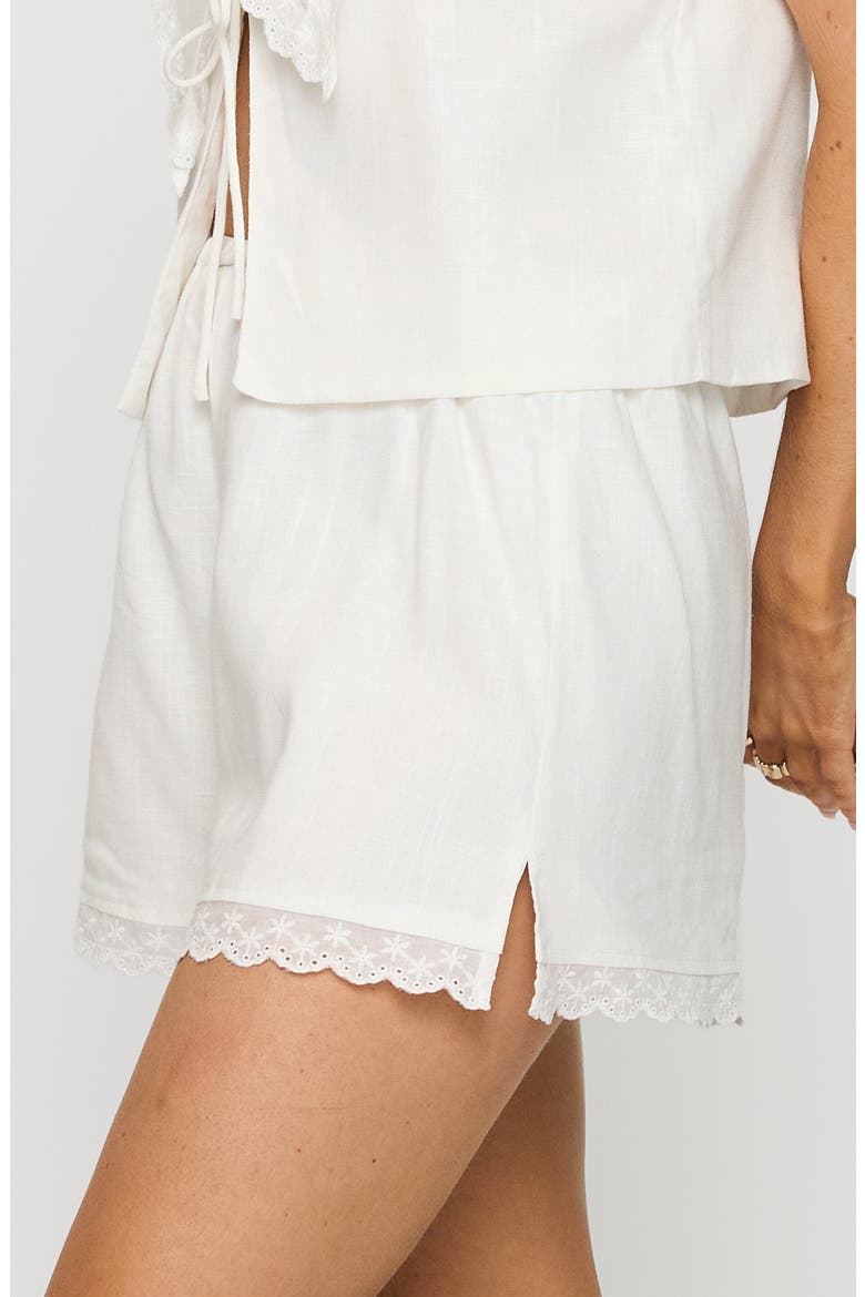 Karuka Eyelet Trim Tank & Shorts Set, Alternate, color, WHITE