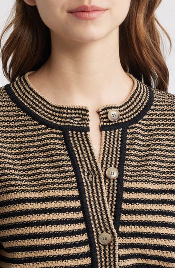 Stripe Cardigan Sweater