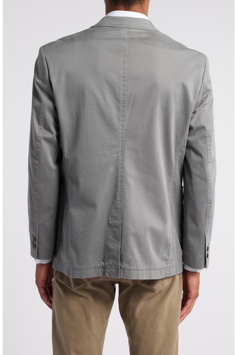 Washed Stretch Cotton Sport Coat, Alternate, color, GRAY