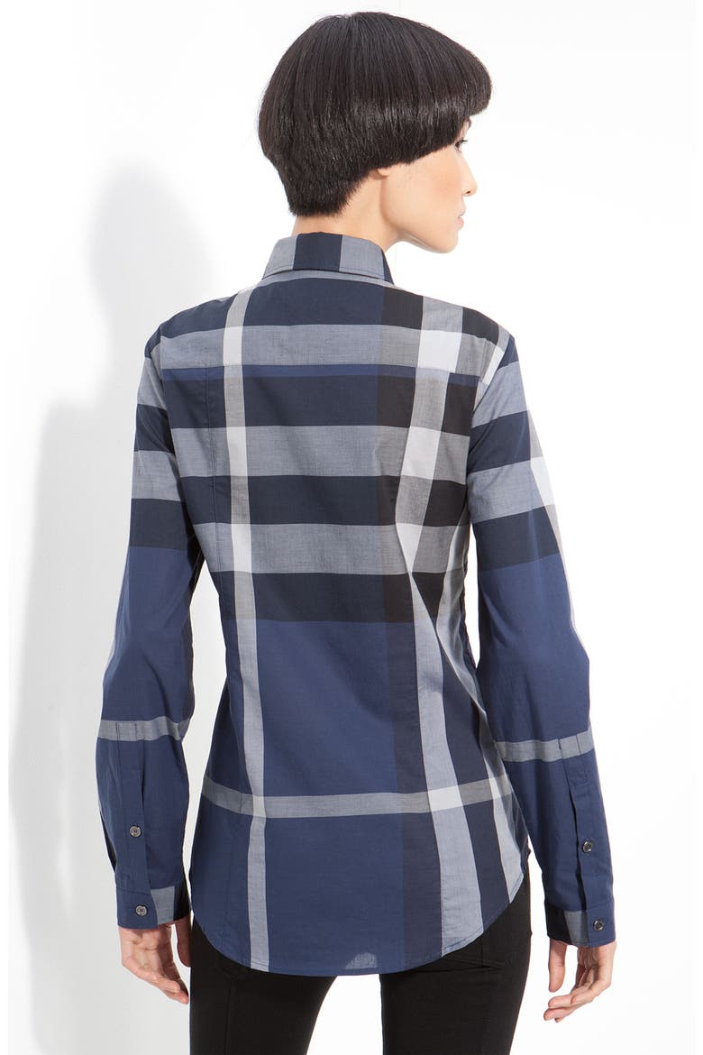 Check Woven Shirt, Alternate, color, NAVY