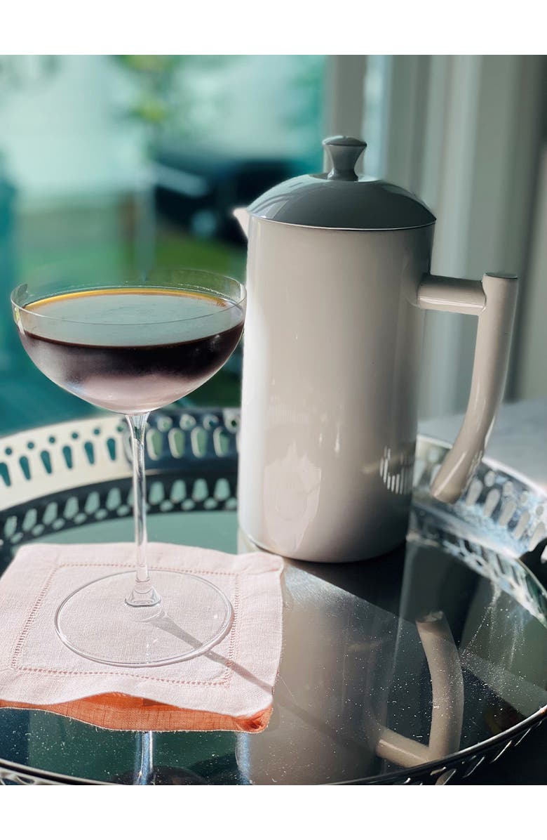 FRIELING Double-Walled Stainless Steel French Press Coffee Maker, 34 fl oz, Alternate, color, Snow White