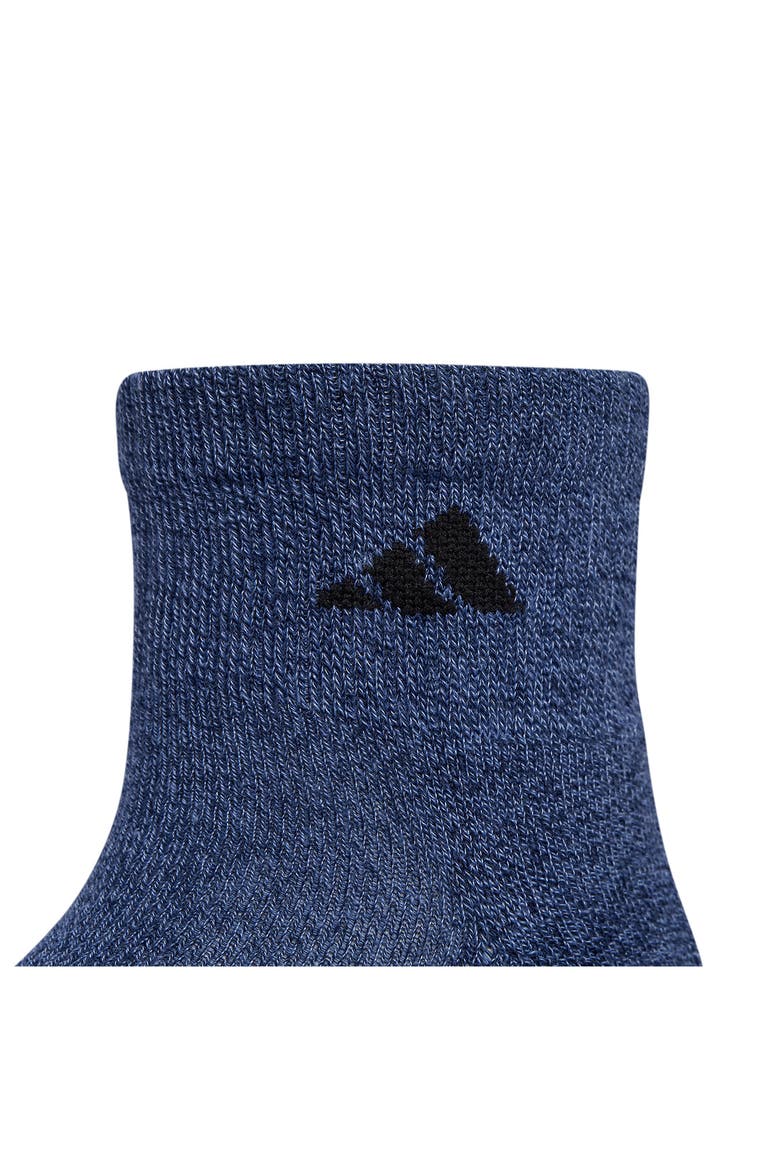 Athletic Cushioned Quarter Crew Socks - Pack of 6, Alternate, color, NAVY