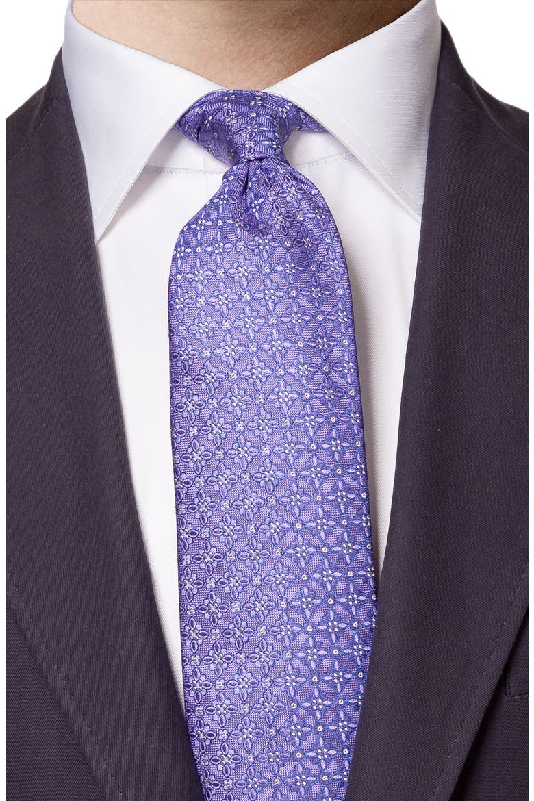 Silk Tie, Alternate, color, PURPLE