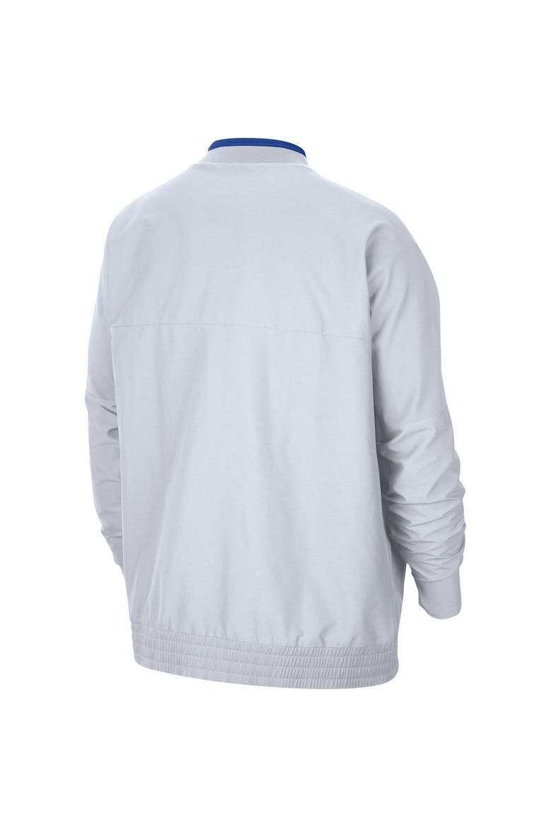 Men's Jordan Brand White Florida Gators 2021 Coach Half-Zip Jacket, Alternate, color, White