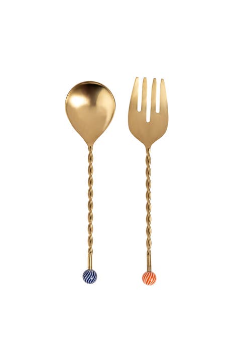 Rampur Steel Salad Serving Set Cheerland Set of 2