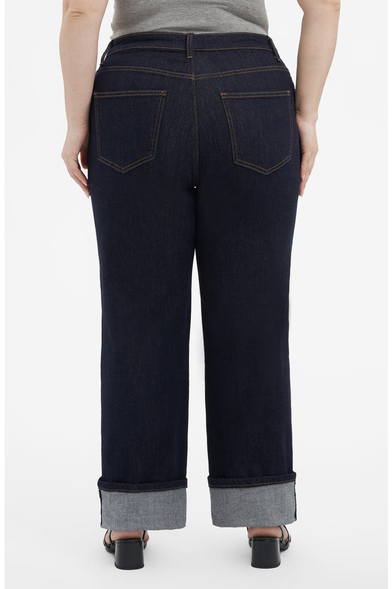High Waist Straight Leg Jeans, Alternate, color, RINSE
