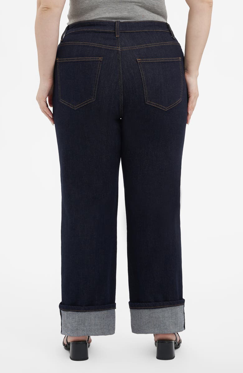 Bayeas High Waist Straight Leg Jeans, Alternate, color, Rinse