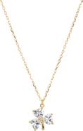 ARGENTO VIVO Cubic Zirconia Clover Pendant Necklace