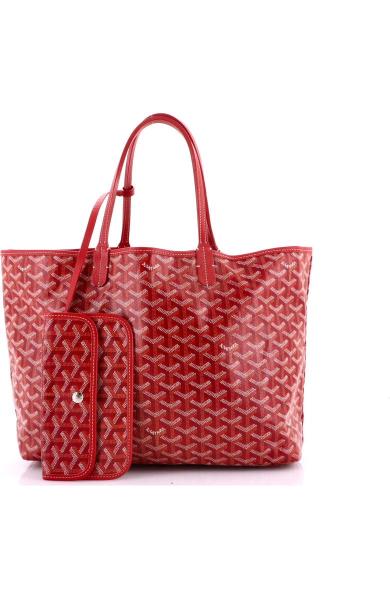 Pre-Owned Goyard Saint Louis Tote Coated Canvas PM, Alternate, color, Red