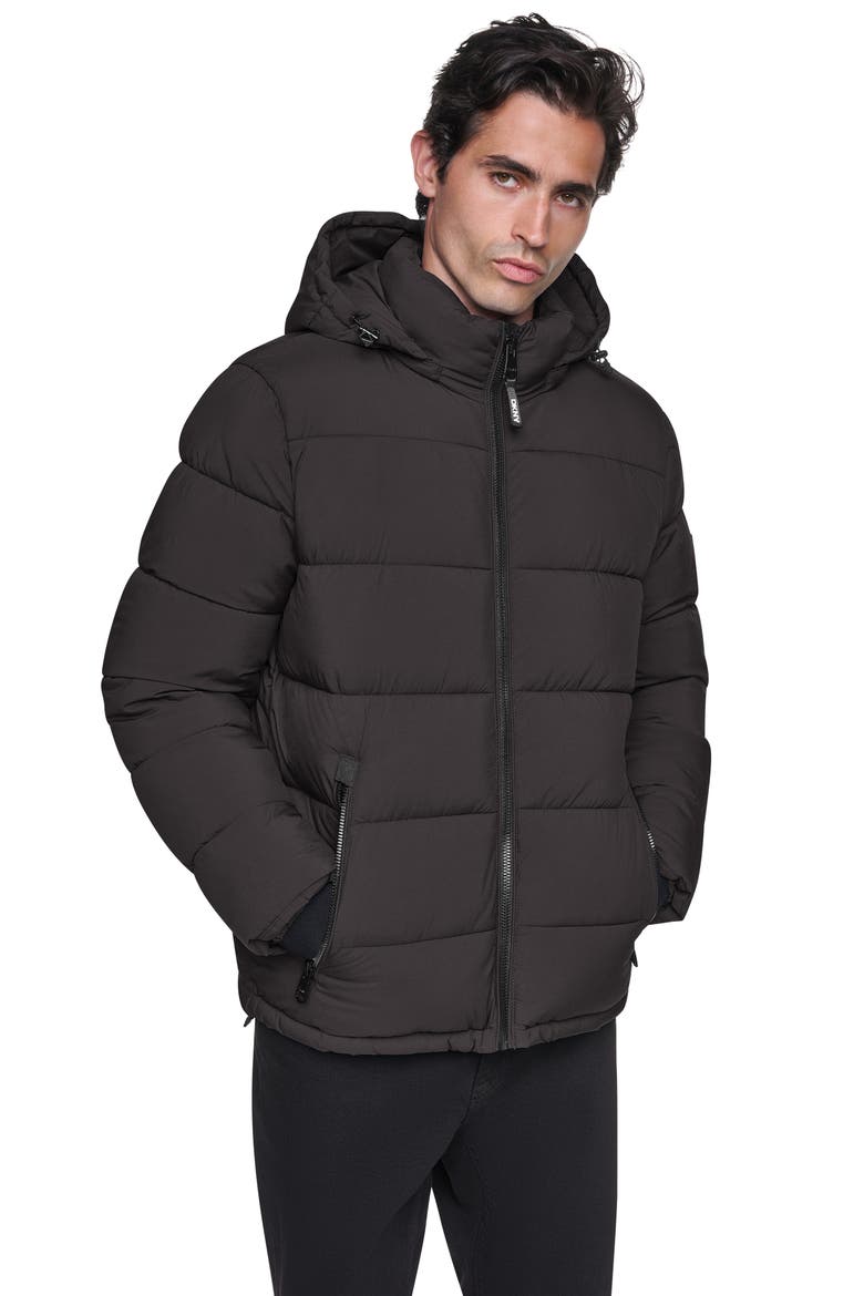 Water Resistant Heavyweight Puffer Jacket, Alternate, color, COFFEE