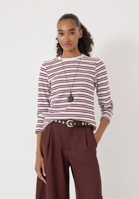 Mia Stripe Slim Long Sleeve Top