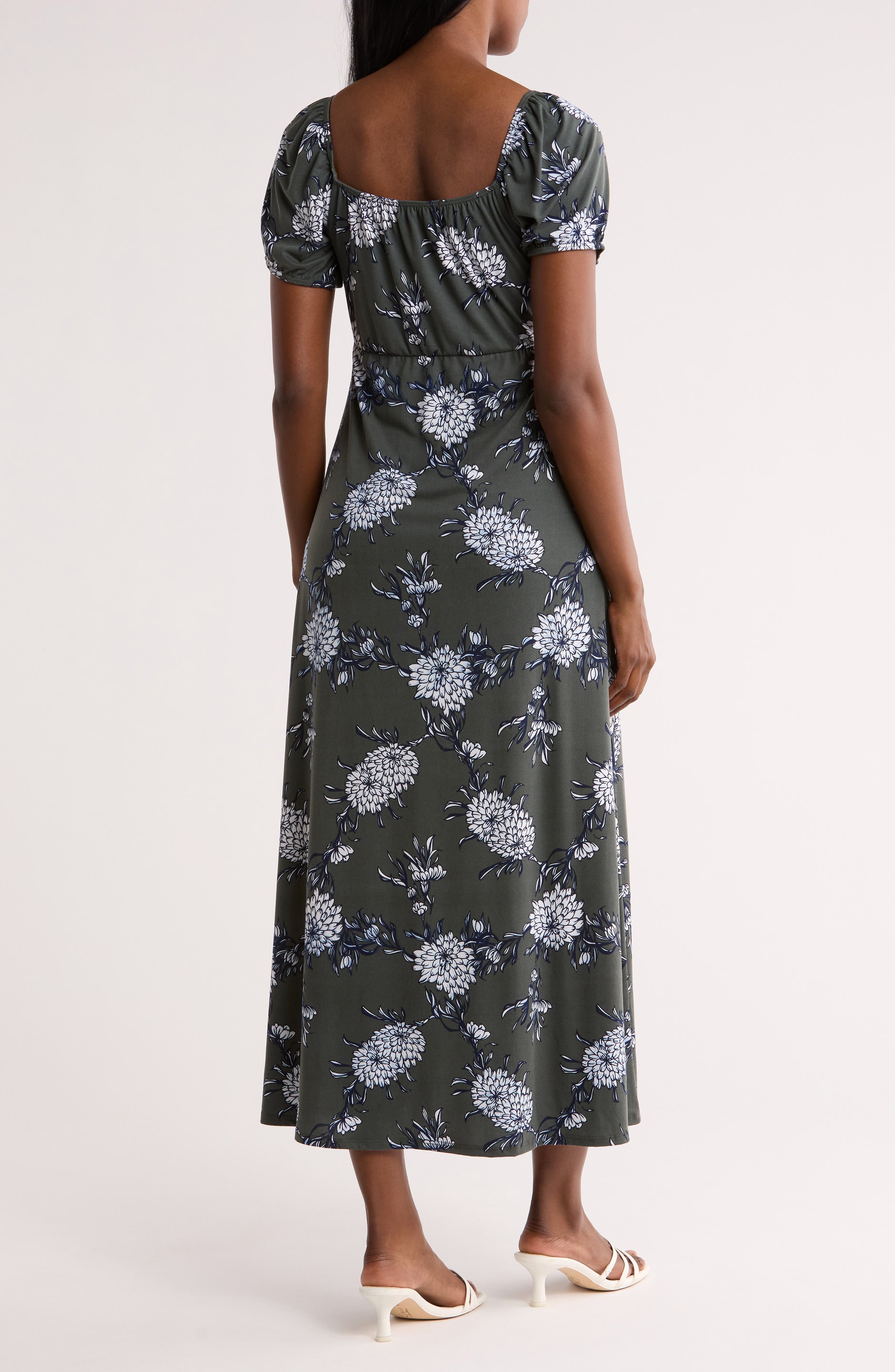 Ruched Midi Dress - image 4