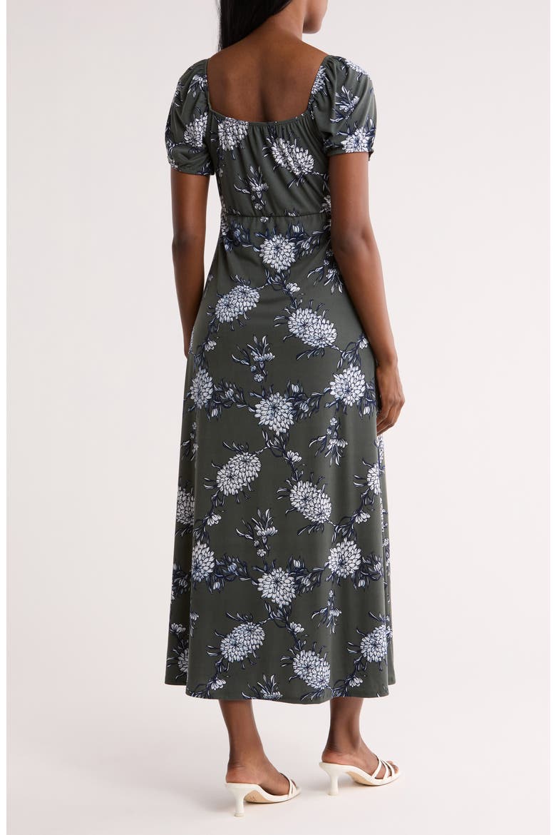 Ruched Midi Dress, Alternate, color, OLIVE